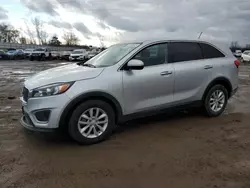 Salvage cars for sale at Portland, MI auction: 2018 KIA Sorento LX