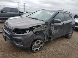 Salvage cars for sale at Elgin, IL auction: 2022 Jeep Compass Trailhawk