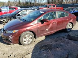 Salvage cars for sale at Candia, NH auction: 2015 Honda Civic LX