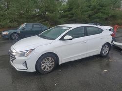 Salvage cars for sale at Exeter, RI auction: 2019 Hyundai Elantra SE