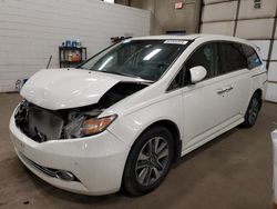 Salvage cars for sale from Copart Blaine, MN: 2015 Honda Odyssey Touring