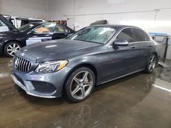 Mercedes-Benz salvage cars for sale: 2015 Mercedes-Benz C 300 4matic