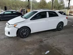 Salvage cars for sale from Copart Gaston, SC: 2011 Toyota Corolla Base