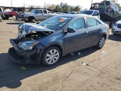 Salvage cars for sale from Copart Denver, CO: 2016 Toyota Corolla L