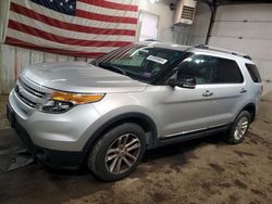 Salvage cars for sale at Lyman, ME auction: 2013 Ford Explorer XLT