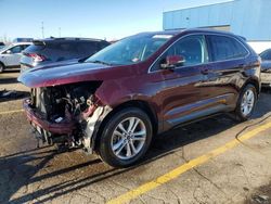 Salvage cars for sale at Woodhaven, MI auction: 2019 Ford Edge SEL