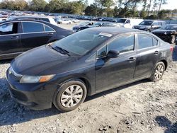 Honda salvage cars for sale: 2012 Honda Civic LX