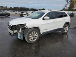 Salvage cars for sale at Dunn, NC auction: 2014 Jeep Cherokee Limited