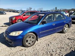 Salvage cars for sale at West Warren, MA auction: 2004 Honda Civic DX VP