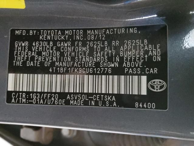 2012 Toyota Camry Base