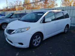 Salvage cars for sale at New Britain, CT auction: 2011 Toyota Sienna LE