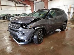 Salvage cars for sale at Lansing, MI auction: 2024 Jeep Compass Limited