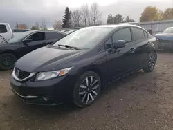 Salvage cars for sale at Bowmanville, ON auction: 2013 Honda Civic Touring