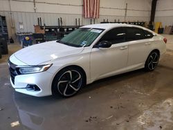 Salvage cars for sale from Copart San Antonio, TX: 2021 Honda Accord Sport SE