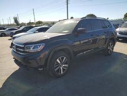 Salvage cars for sale at Miami, FL auction: 2021 Volkswagen Atlas SE