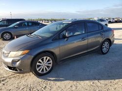 Honda salvage cars for sale: 2012 Honda Civic EX