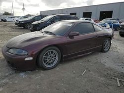 Salvage cars for sale at Jacksonville, FL auction: 1999 Mitsubishi Eclipse GS