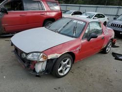 Salvage cars for sale at Savannah, GA auction: 1992 Honda DEL SOL