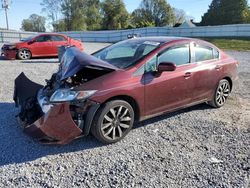 Honda salvage cars for sale: 2015 Honda Civic EXL