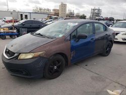 Salvage cars for sale at New Orleans, LA auction: 2015 Honda Civic LX