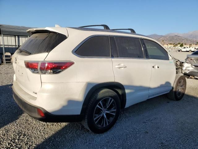 2016 Toyota Highlander XLE