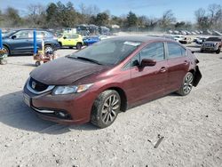 Salvage cars for sale at Madisonville, TN auction: 2015 Honda Civic EXL