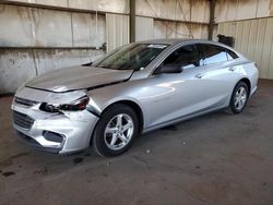 Salvage cars for sale at Phoenix, AZ auction: 2017 Chevrolet Malibu LS