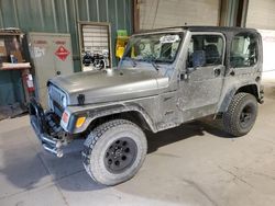 Salvage cars for sale at Eldridge, IA auction: 2002 Jeep Wrangler / TJ Sport