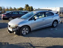 Honda salvage cars for sale: 2013 Honda Civic LX