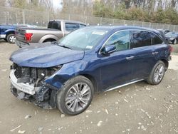 Acura salvage cars for sale: 2018 Acura MDX Technology