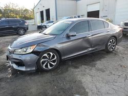 Salvage cars for sale at Savannah, GA auction: 2017 Honda Accord EXL