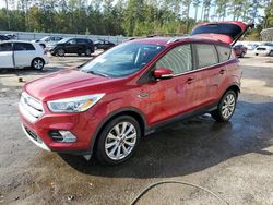 Salvage cars for sale from Copart Harleyville, SC: 2017 Ford Escape Titanium