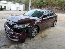 Salvage cars for sale from Copart Hueytown, AL: 2017 KIA Optima LX