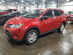 Salvage cars for sale at Ham Lake, MN auction: 2015 Toyota Rav4 LE