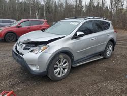 Salvage cars for sale from Copart Ontario Auction, ON: 2015 Toyota Rav4 Limited