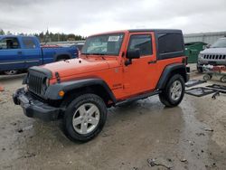 Salvage cars for sale at Franklin, WI auction: 2015 Jeep Wrangler Sport