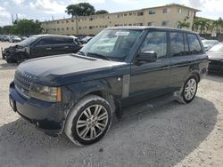 Salvage cars for sale from Copart Opa Locka, FL: 2010 Land Rover Range Rover HSE Luxury