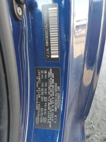 2010 Hyundai Accent Blue