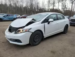 Salvage cars for sale from Copart Ontario Auction, ON: 2013 Honda Civic LX