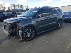 Salvage cars for sale at Spartanburg, SC auction: 2016 Ford Explorer Sport