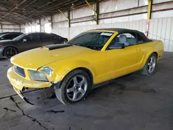 Salvage cars for sale from Copart Phoenix, AZ: 2007 Ford Mustang