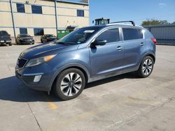 Salvage cars for sale at Wilmer, TX auction: 2013 KIA Sportage SX