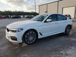 Salvage cars for sale at Apopka, FL auction: 2018 BMW 530E