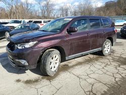 Toyota Highlander salvage cars for sale: 2013 Toyota Highlander Base