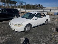 2002 Honda Accord LX en venta en Spartanburg, SC