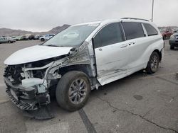 Salvage cars for sale at North Las Vegas, NV auction: 2022 Toyota Sienna XLE