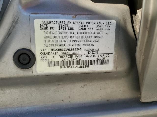 2004 Nissan Sentra 1.8