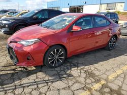 Salvage cars for sale at Woodhaven, MI auction: 2019 Toyota Corolla L