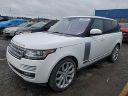 Vehiculos salvage en venta de Copart Woodhaven, MI: 2014 Land Rover Range Rover Supercharged