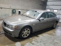 Salvage cars for sale at Blaine, MN auction: 2006 BMW 750 LI